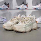 李宁正品 AGCU296 2024新款 蜜糖V2女子反光透气简约回弹休闲鞋