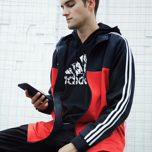 Adidas/阿迪达斯正品男士时尚防风跑步透气外套TR60J-BR