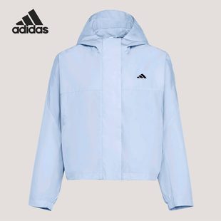 Adidas/阿迪达斯正品梭织运动休闲女士连帽经典夹克外套KV5969