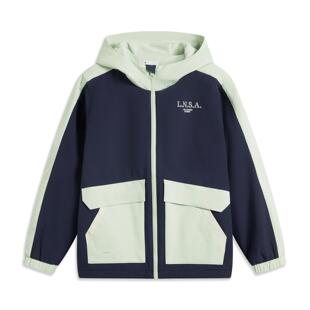 李宁正品运动生活系列女大童保暖羽绒内胆三合一冲锋衣YWBU040