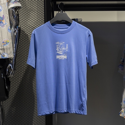 李宁正品史迪奇联名系列男子时尚印花图案舒适短袖T恤ATSU153-3