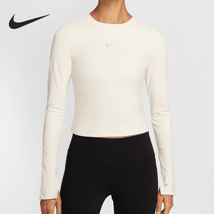 T恤HV8726 Nike FITTED女士透气运动训练长袖 ONE 110 耐克正品
