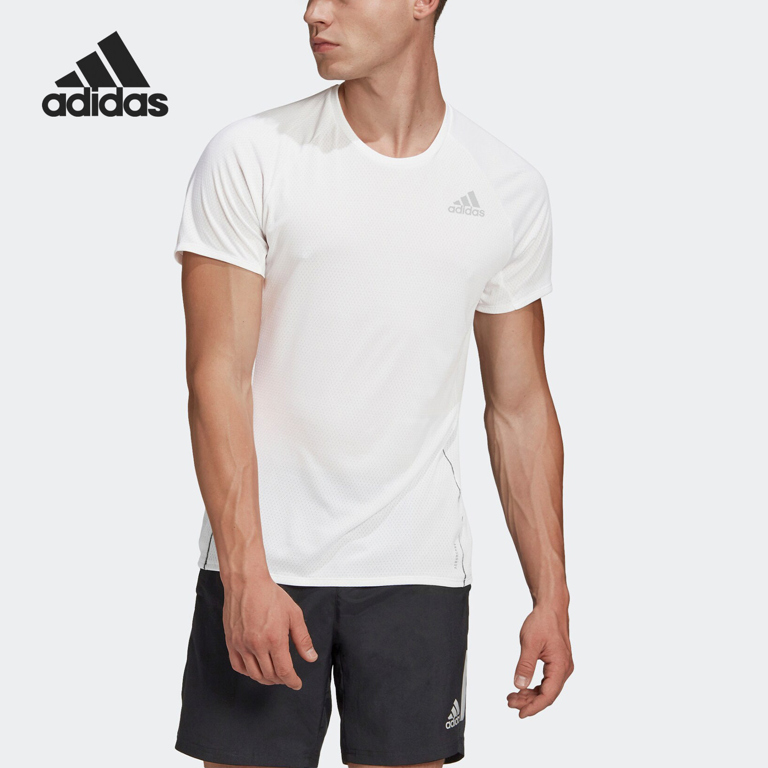 Adidas/阿迪达斯正品男子新款跑步训练运动透气短袖T恤 GQ1346,运动服/休闲服装,运动T恤,淘宝优惠券,粉丝福利购,淘宝优惠卷