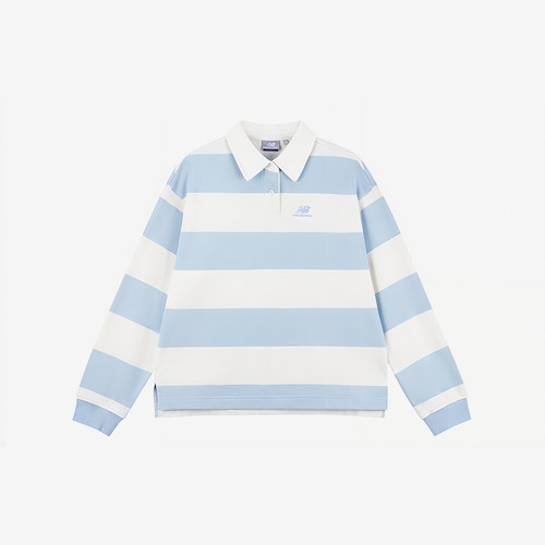 New Balance/NB正品新款女士时尚潮流翻领长袖POLO衫5FD38542-LBL