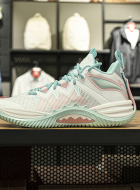 李宁正品反伍BADFIVE暴风10男子轻量高回弹篮球外场鞋ABFV017-3