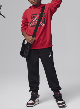 Nike/耐克正品JORDAN新款婴童红黑色柔软经典卫衣套装FZ174-010