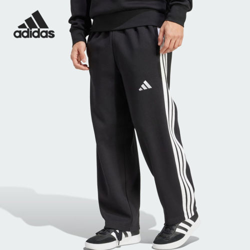 Adidas阿迪达斯正品男款三条纹足球风运动休闲2025运动裤JM1770