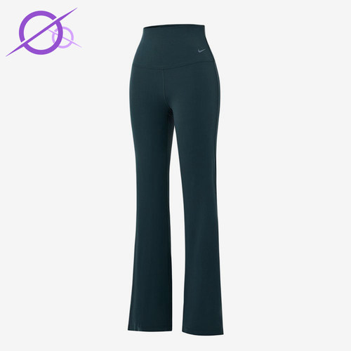 Nike/耐克正品S新款女深绿色瑜伽健身喇叭经典运动长裤FV7922-390