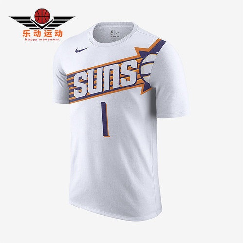 Nike/耐克正品Devin Booker男士休闲运动透气图案短袖FD9807-109