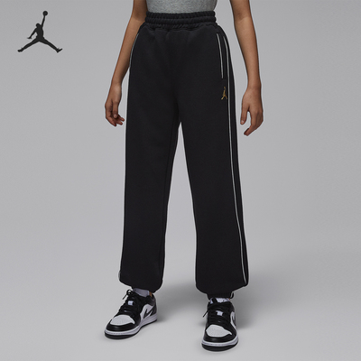 Nike/耐克正品JORDAN大童休闲运动束脚刺绣针织长裤IR8008-010