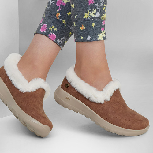 Skechers/斯凯奇正品ON-THE-GO JOY女士保暖加绒一脚蹬休闲鞋
