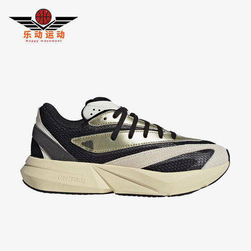 Adidas/阿迪达斯正品LIGHTBLAZE新款女经典黑米白色跑步鞋JR7209