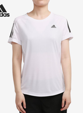 Adidas/阿迪达斯正品当季新款女子透气休闲简约短袖运动T恤GJ9989