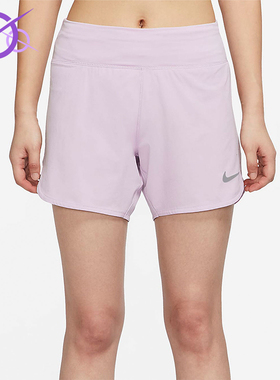 Nike/耐克正品2025女士印花运动透气松紧腰跑步短裤CZ9569-530