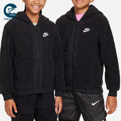 Nike/耐克正品2025秋季款GS女子大童日常连帽耐穿外套FJ6019-010