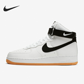 耐克正品 男女同款 皮革复古休闲耐磨高帮板鞋 Nike AT7653 100