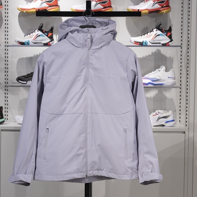 李宁女子防泼水三合一运动风衣