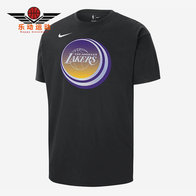 Nike/耐克正品男士字母印花图案罗纹圆领短袖T恤FV9875-010