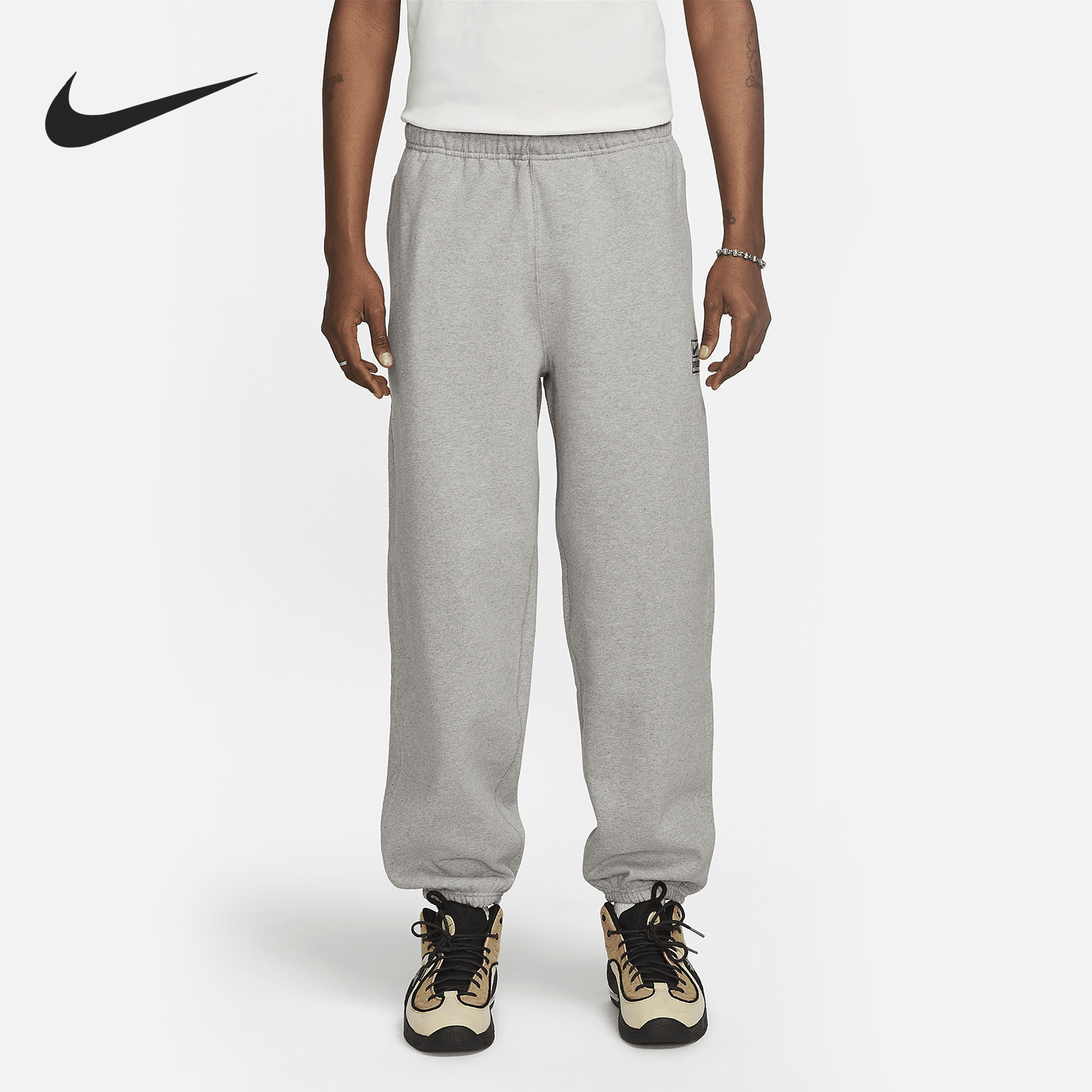 Nike/耐克正品Stüss男女运动加绒简约束脚轻质长裤DO9341-063