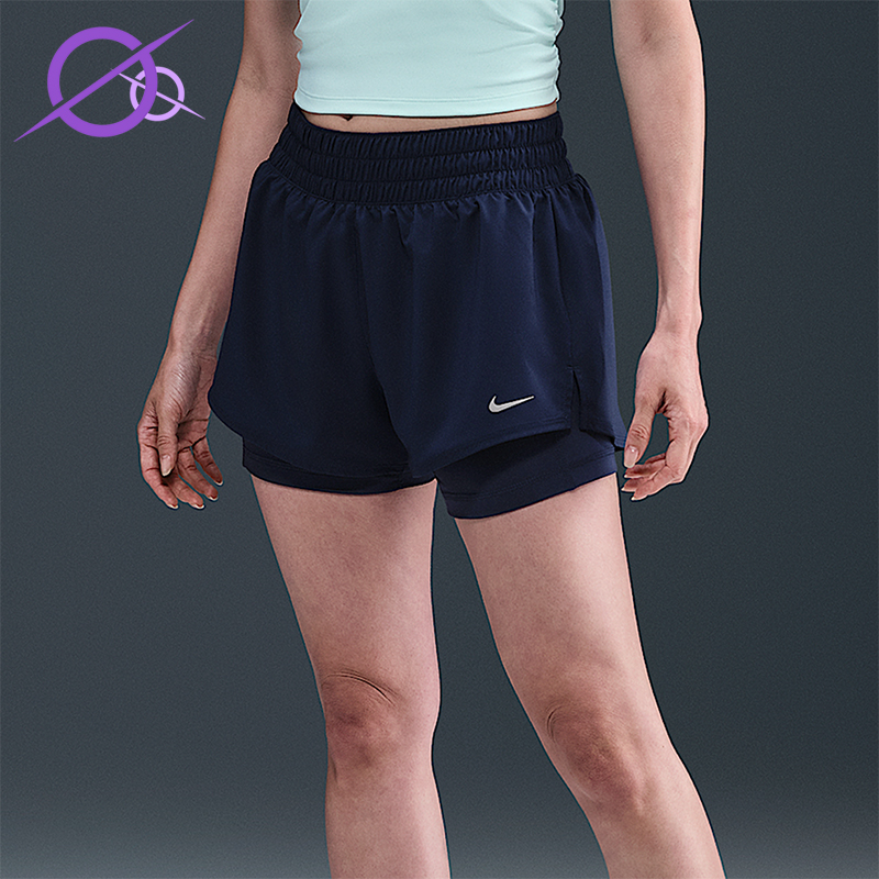 Nike/耐克正品Dri-FIT One女士运动训练速干中腰短裤DX6013-410