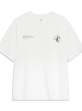 Lining/李宁正品夏季男子新款卡通字母印花圆领短袖T恤AHST315