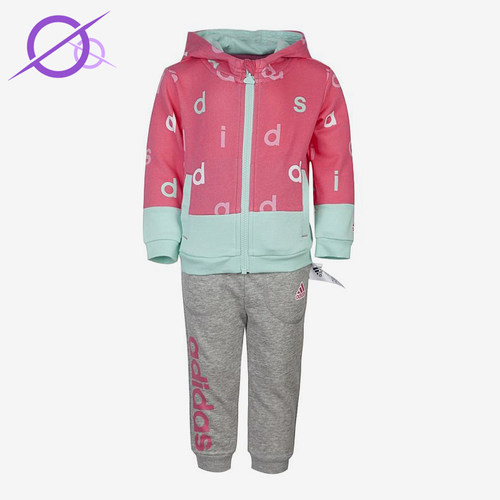 Adidas/阿迪达斯正品婴童休闲时尚简约长袖运动套装AY4631