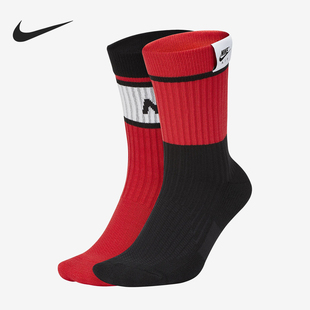 SK0202 Nike 男女运动缓震舒适中筒袜两双装 新款 945 耐克正品