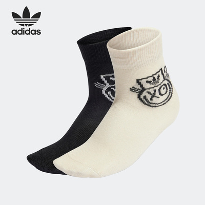 Adidas/阿迪达斯正品三叶草Mr.A联名儿童运动袜两双装HK7175
