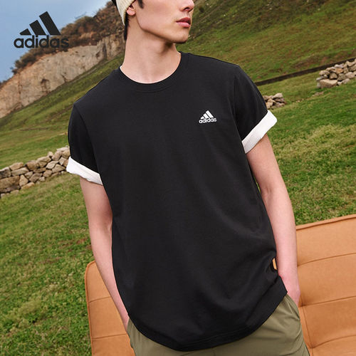 Adidas/阿迪达斯正品新款男女运动休闲透气圆领短袖IT4339