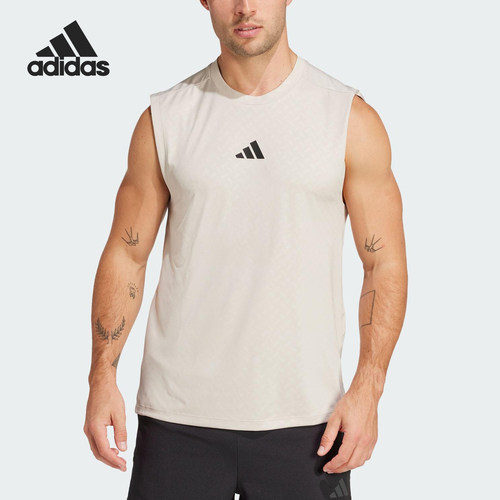 Adidas/阿迪达斯正品2025新款男士经典透气运动健身背心JM3188