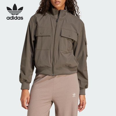 Adidas/阿迪达斯正品三叶草女士宽松休闲立领夹克外套JD4791