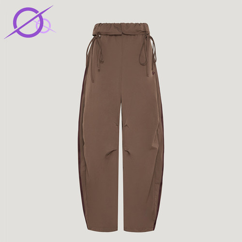 Adidas/阿迪达斯正品三叶草女士宽松系带中腰休闲长裤LD6430