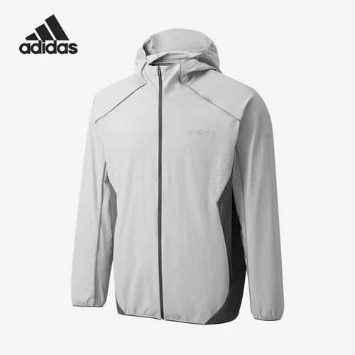 Adidas/阿迪达斯正品DRYWV连帽拉链长袖夹克经典男夹克外套KQ5301