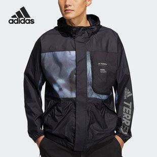 户外男子运动连帽夹克外套HE5225 新款 Adidas 阿迪达斯正品