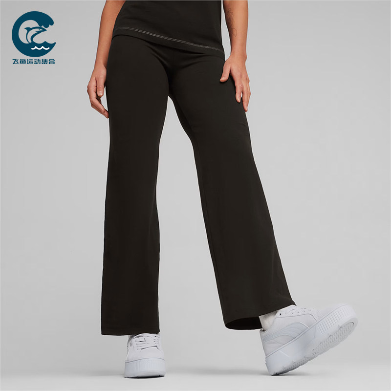 Puma/彪马正品女士简约直筒紧身透气时尚休闲长裤680405-01