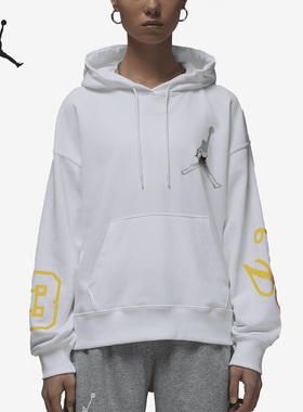 Nike/耐克正品JORDAN新款女子连帽针织宽松卫衣DZ3379-100
