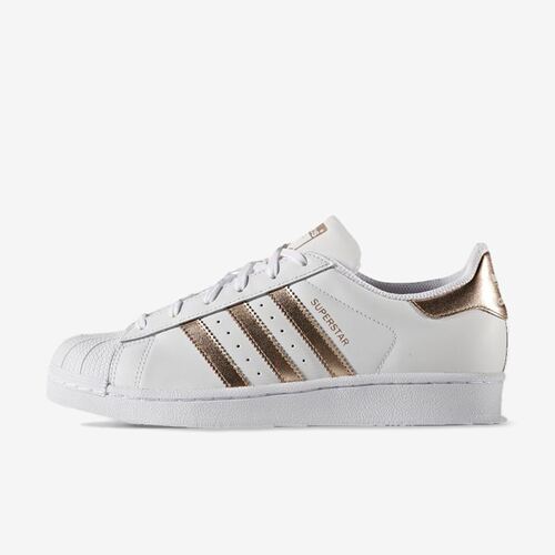 Adidas阿迪达斯正品SUPER STAR女款低帮系带耐磨轻便板鞋BA8169