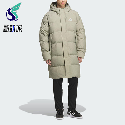 Adidas/阿迪达斯正品V MID L DOWN JK男女连帽运动羽绒服KQ5518