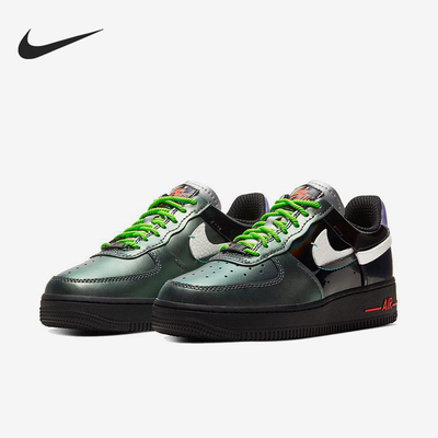Nike/耐克正品AirForce107LX新款男黑绿色经典休闲板鞋CT7359-001