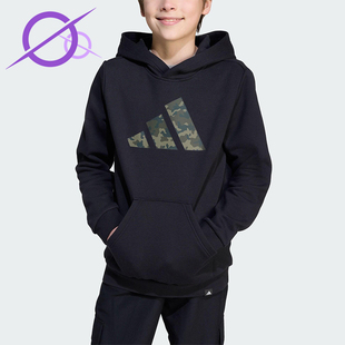 CAMO HD大童针织连帽运动休闲卫衣JV5128 阿迪达斯正品 Adidas
