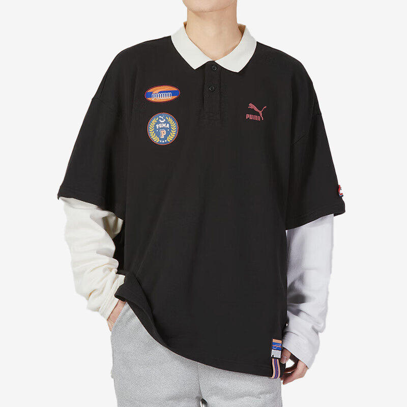 Puma/彪马正品春季男女新款透气运动假两件POLO衫677381-01,运动服/休闲服装,运动POLO衫,淘宝优惠券,粉丝福利购,淘宝优惠卷