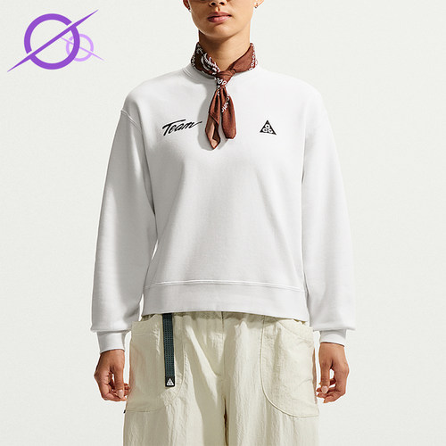 Nike/耐克正品新款女士宽松透气休闲圆领印花卫衣IU8169-121