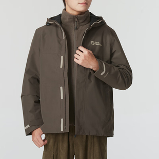 三合一冲锋衣A61864A Jack 透气男士 狼爪正品 5719 wolfskin