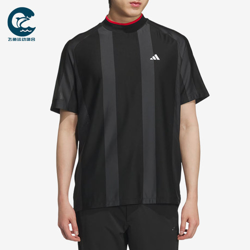 Adidas/阿迪达斯正品男黑色时尚潮流休闲经典舒适短袖T恤JG1317
