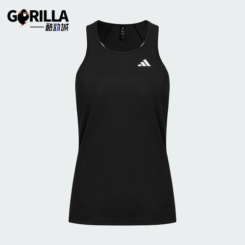 Adidas/阿迪达斯正品夏季女士跑步运动透气无袖背心T恤HR9988