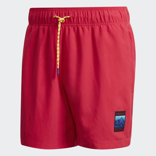Adidas/阿迪达斯正品三叶草龙虾印花男子运动五分裤 HA4697