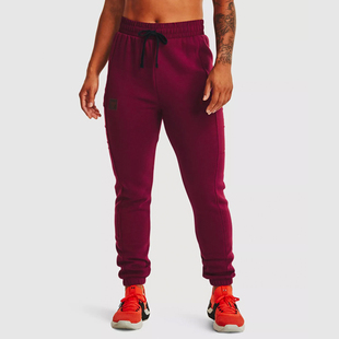 1365990 Rock女子户外跑步训练针织束脚运动长裤 626 安德玛正品