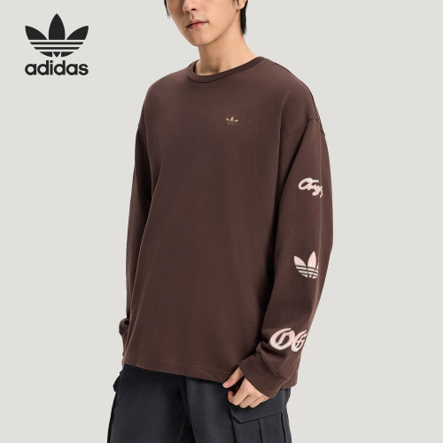 Adidas/阿迪达斯正品三叶草男士宽松复古日常经典休闲T恤KR5045