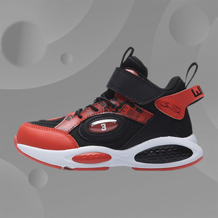 李宁运动童鞋男款儿童小童高帮幼童时尚舒适运动鞋YKNR026