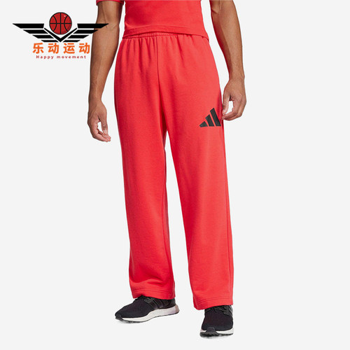 Adidas/阿迪达斯正品ESSENTIALS直筒男红色经典休闲休闲裤JF3601